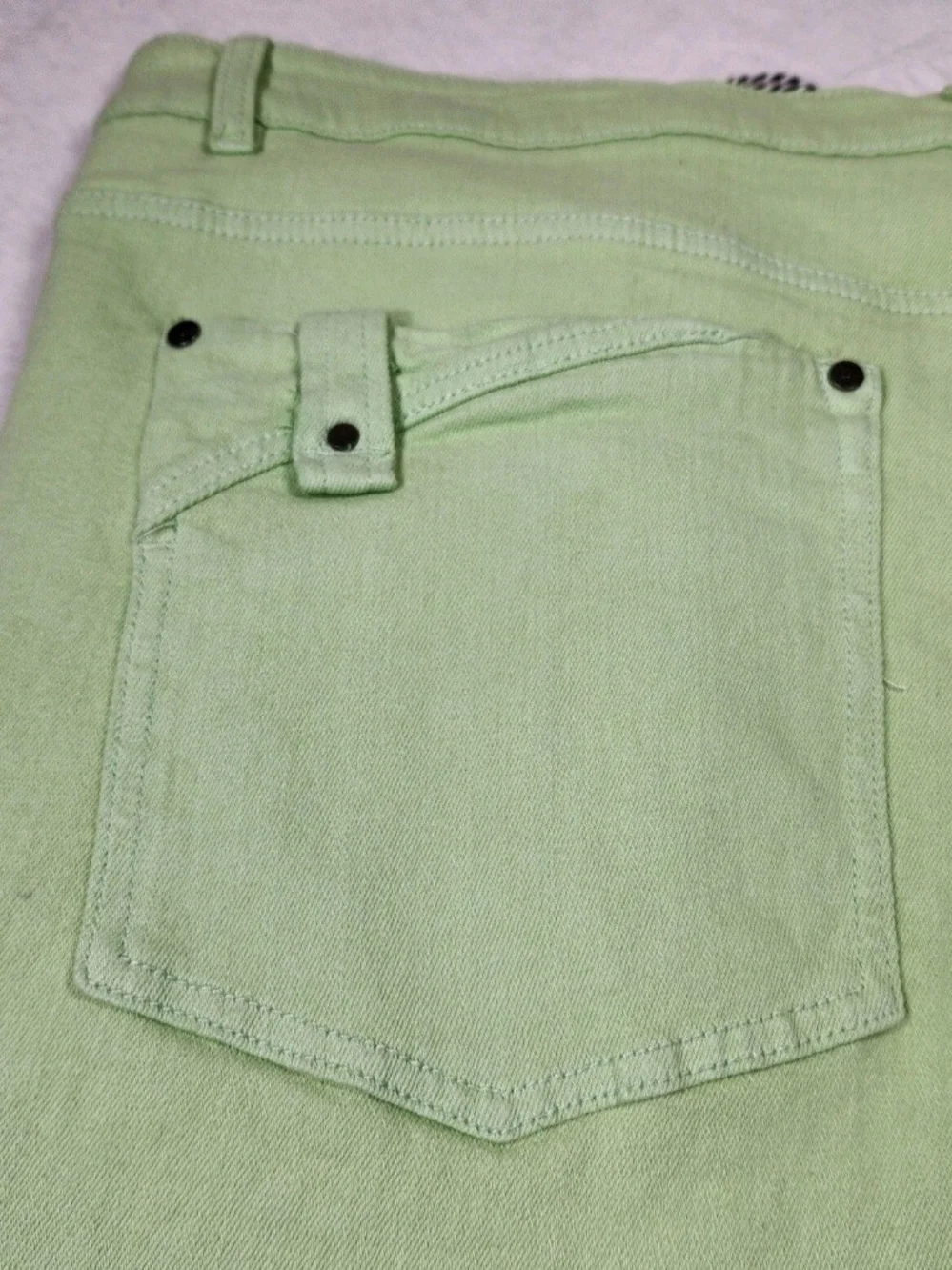 Born Fly Men's Shorts Green Denim Stretch Size 40 NWT 05